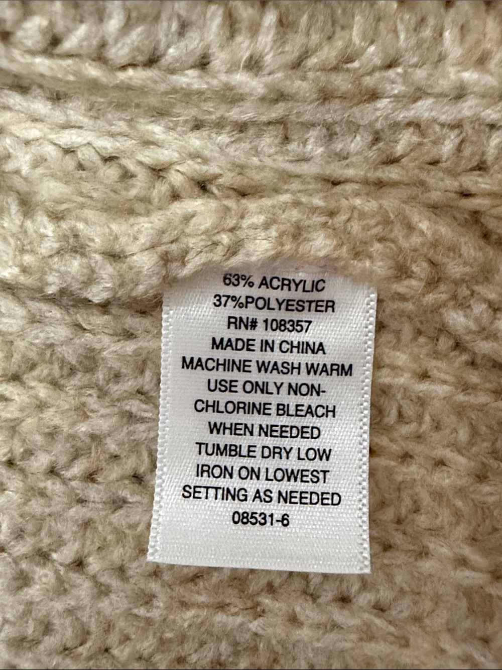 a.n.a Cream V-Neck Button Cardigan Petite Large - Picture 3 of 4